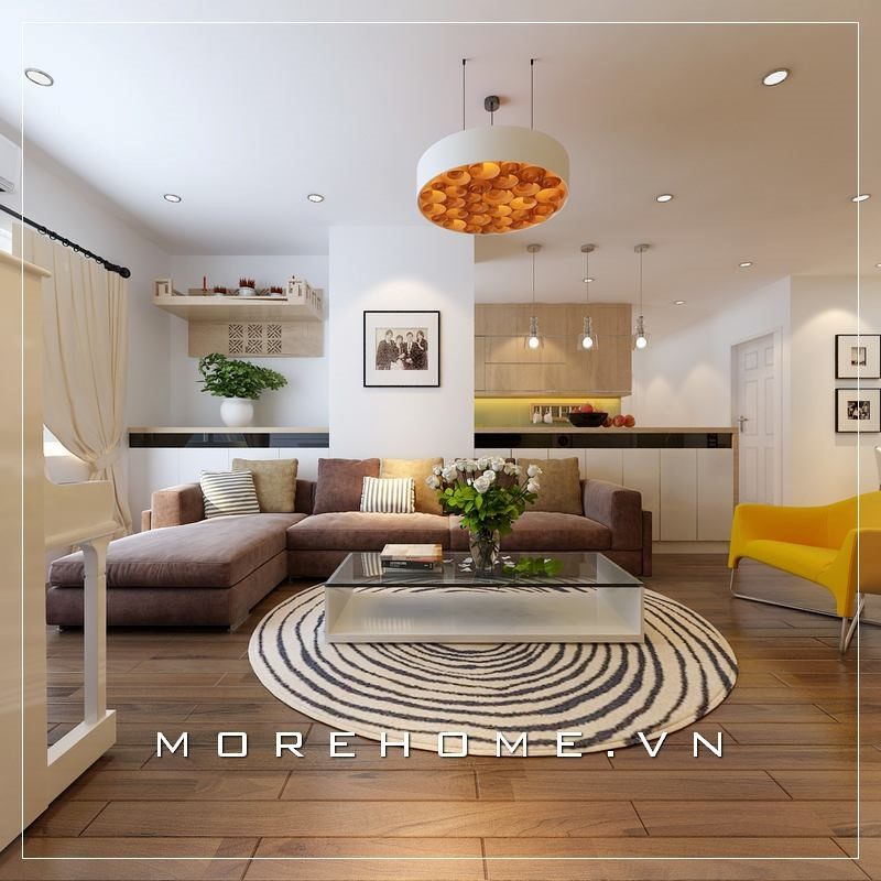 # 24 Ý tưởng trang trí phòng khách căn hộ hiện đại, đẹp đáng chú ý nhất hiện nay